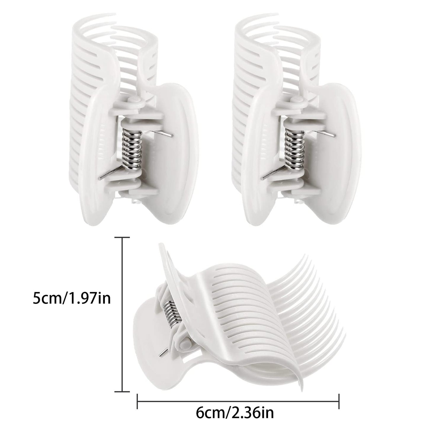 12 Pieces Hot Roller Hair Curler Claw Clips Replacement for Small, Medium, Large and Jumbo Rollers holding Women Girls Hair Section Styling Beauty & Personal Care Syhood