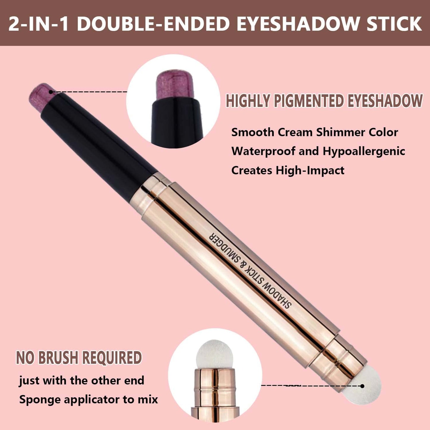 Metiplou Red Eyeshadow Stick Eyeliner pencil For Eye Makeup Cream Shimmer Smooth Glitter Dark Light Matte Single Crayon Primer Palette Hypoallergenic Beauty & Personal Care Metiplou
