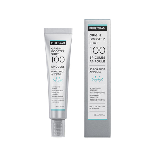 PUREGRAM Origin Skin Booster Shot 100 Spicule Ampoule, 1.0 fl oz Daily Spicule Microneedling Serum for Skin Texture, Visible Pores & Healthy Glow Beauty & Personal Care PUREGRAM