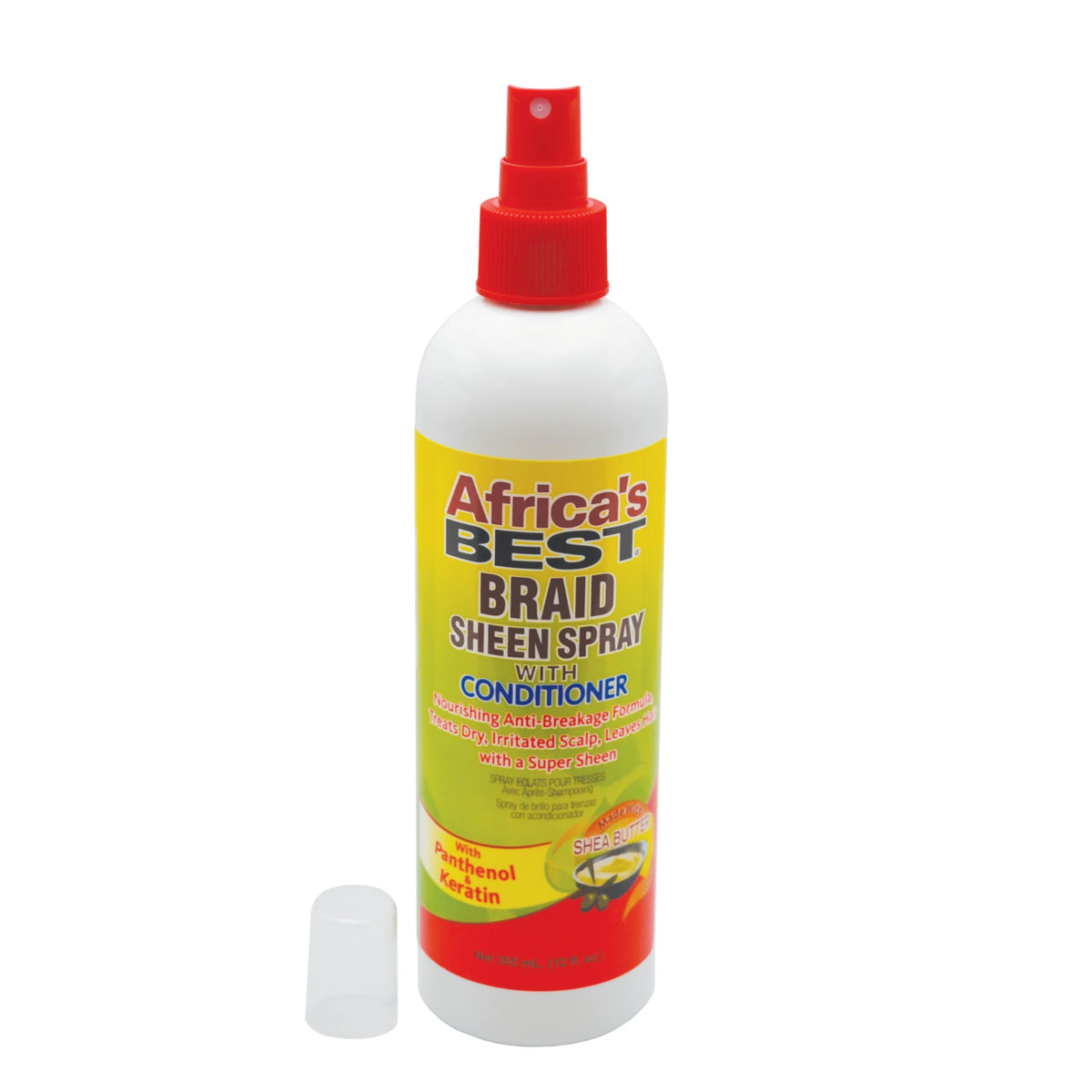 Africa's Best Braid Sheen Spray With Conditioner, 12 Ounce, Green, 1-102-12-1243-01