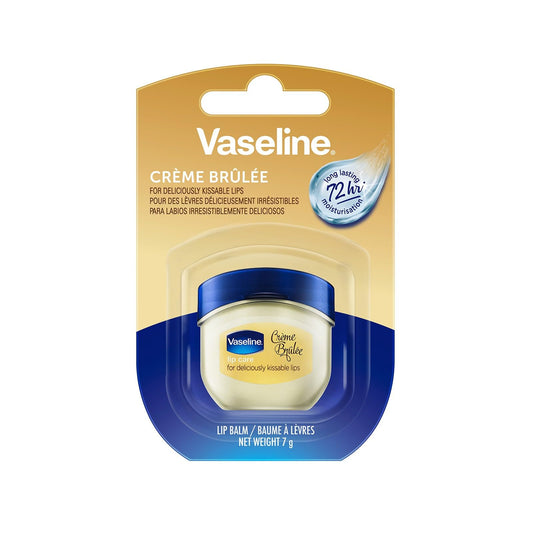 Vaseline Lip Balm for Instantly Soft Smooth Lips Crème Brûlée Lip Balm Locks In Moisture to Improve Hydration 0.25 oz Beauty & Personal Care Vaseline