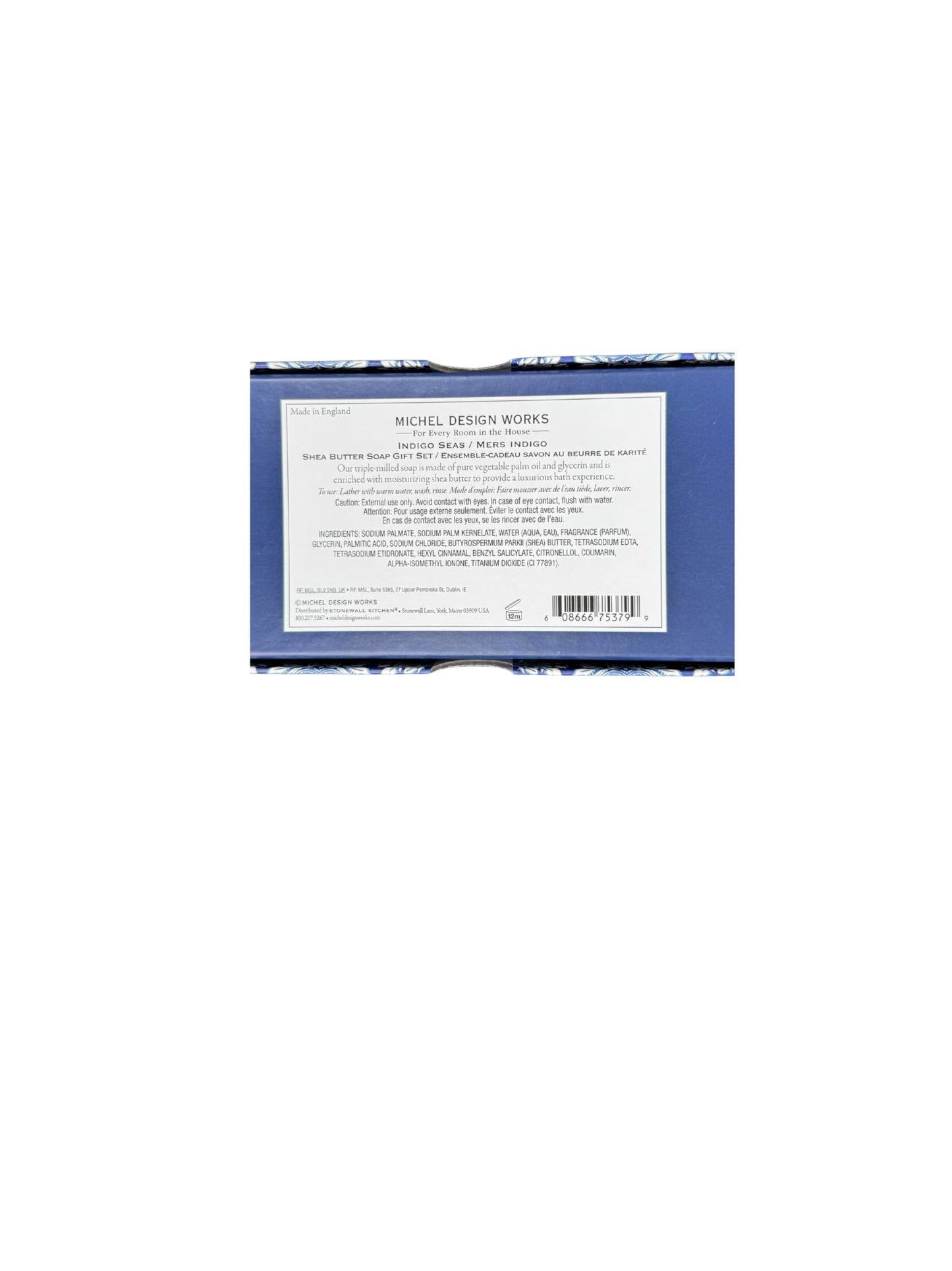 Michel Design Works Triple Shea Butter Soap Gift Set (3 Bars) (Indigo Seas) Beauty & Personal Care Michel Design Works