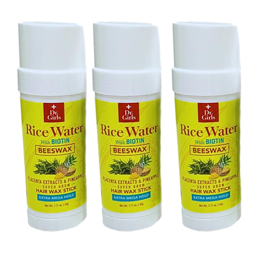 R&B Collection Dr Girls Beeswax Hair Wax Stick (Pack of 3) (Placenta Extract & Pineapple) Beauty & Personal Care R&B Collection