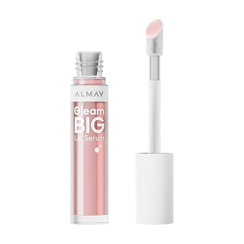 Almay Gleam Big™ Lip Serum, Hydrating and Moisturizing, Hypoallergenic Lip Gloss, Non-Sticky, 100 Positively Pink, 0.13 fl oz Beauty & Personal Care Almay