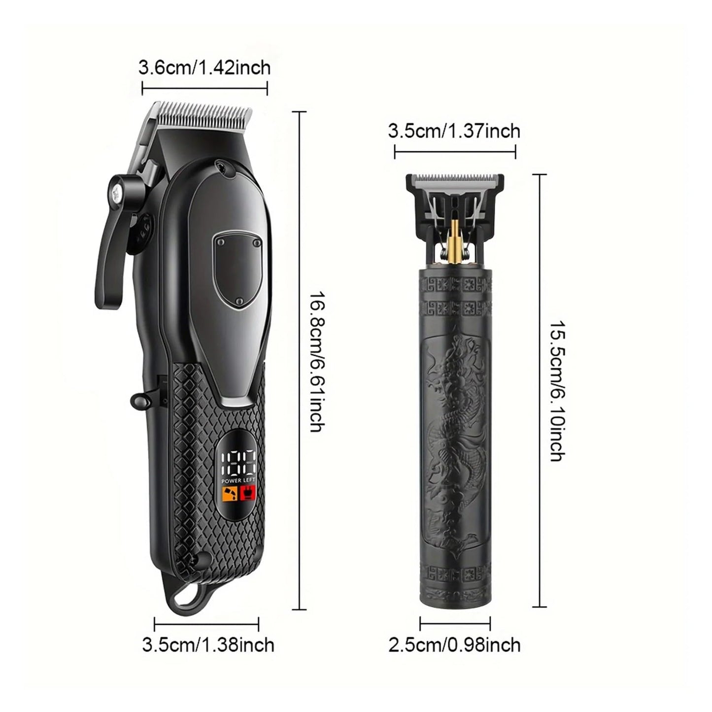 EWKYLSEM Hair Clippers Set for Men, LED Display, Professional Cordless Clipper Shaver Beard Trimmer for Him Beauty and Personal Care EWKYLSEM