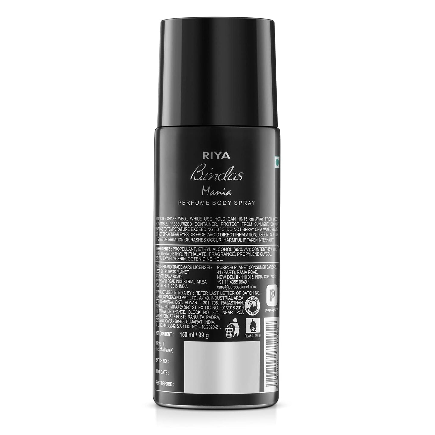 Riya Combo Of Bindas Mania Perfume Body Spray - 150Ml 2 Beauty and Personal Care Riya