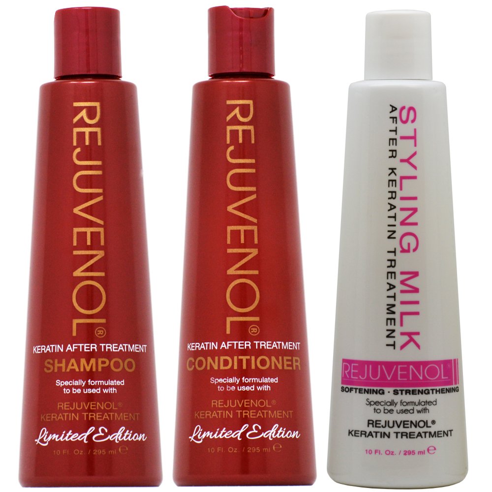 Rejuvenol After Keratin Treatment Shampoo & Conditioner + Styling Milk 10oz "Combo" Beauty & Personal Care Rejuvenol
