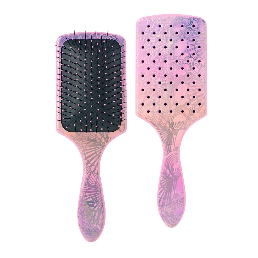 Wet Brush Paddle Detangler Hair Brush, Sea Shells - Ultra-Soft IntelliFlex Bristles with AquaVent Design - Spread Hair Treatments Evenly - Pain-Free