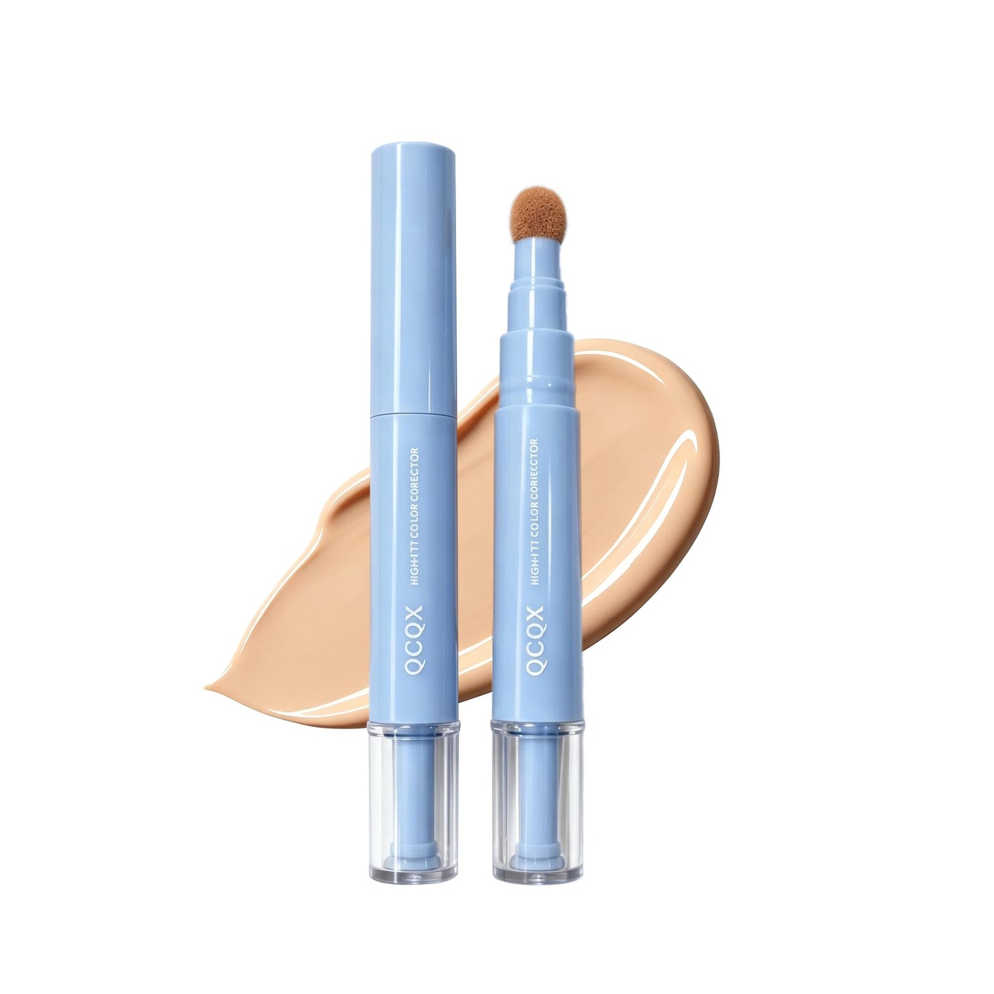 QCQX Dual-effect Concealer Pen & Foundation Eye Concealer - 24-Hour Long-LastingFull Coverage Matte Finish.Healthy Skin Glow Perfector Concealer Pen Beauty & Personal Care QCQX