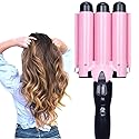 MODVICA 3 Jumbo Barrel Curling Iron Wand 32mm Hair Waver Temperature Adjustable Ceramic Big Waves Hair Crimper (1.25'') Beauty & Personal Care MODVICA