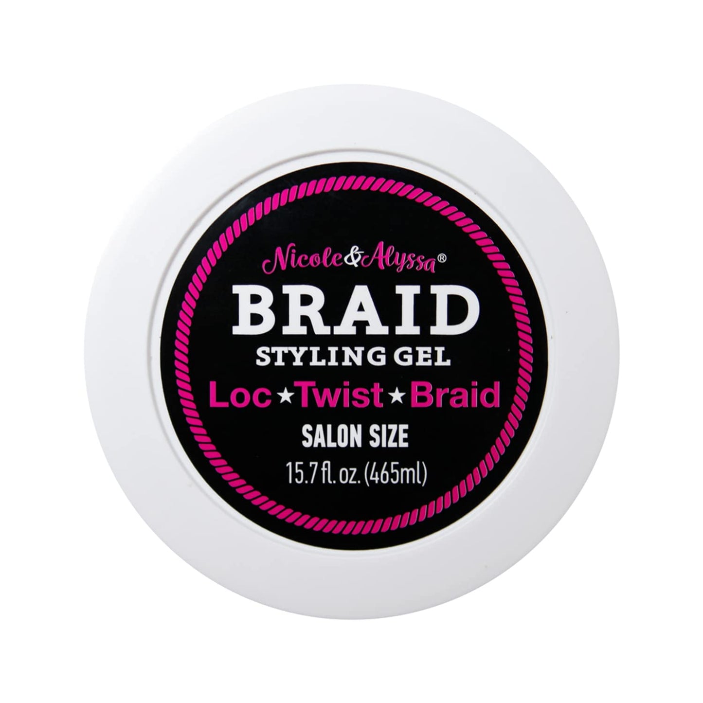 Nicole & Alyssa - Braiding Gel 15.7oz - No Flakes or Buildup, Perfect for Braids, Locs & Twists, Extra Hold, Frizz Control, Moisturizing Care Beauty & Personal Care Nicole & Alyssa