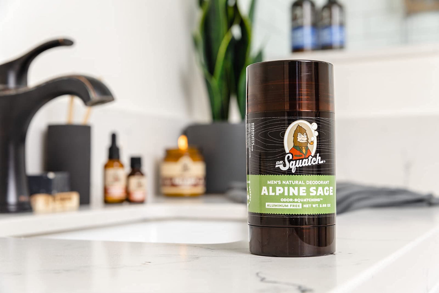 Dr. Squatch Natural Deodorant for Men - Odor-Squatching Men's Deodorant Aluminum Free - Alpine Sage 2.65 oz (1 Pack) Beauty and Personal Care Dr. Squatch