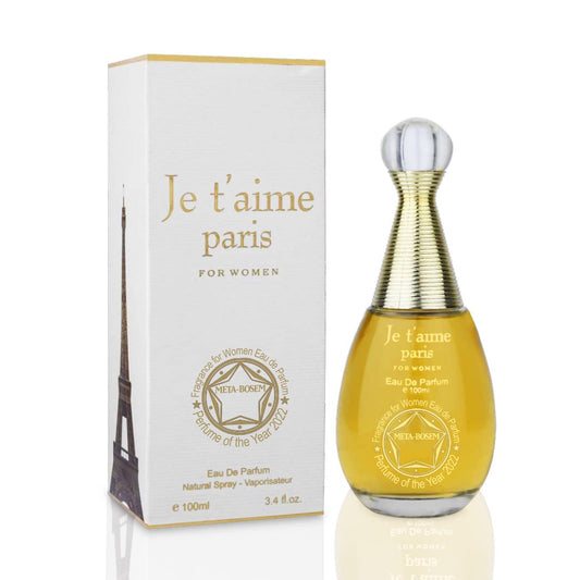 META-BOSEM Je t'aime Paris, Perfume for Women Eau de Parfum Natural Spray Girl's Fragrance - Fresh Feminine Scent - Holiday Gift - for All Day Use - a Beauty & Personal Care META-BOSEM