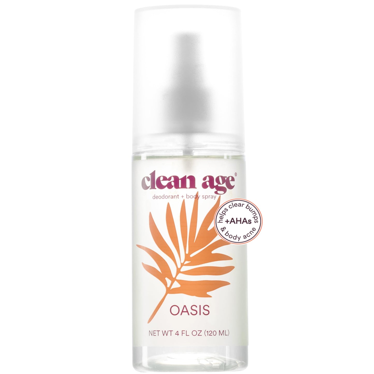Clean Age - Aluminum Free Deodorant & Body Spray for Whole Body - Oasis 4oz - Clean Deodorant and Body Spray for Teen Boys and Girls - With AHA Fights Beauty and Personal Care CLEAN AGE