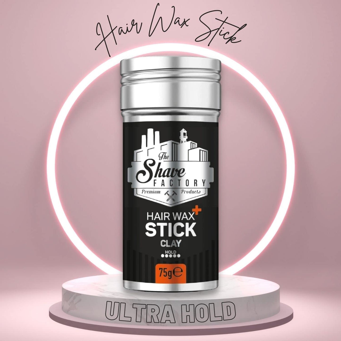 the shave factory Hair Wax Stick Clay, Long-Lasting Styling Wax for Smoothing & Slick Finish on Hair Wigs - 2.7 Oz (75G) (1 Piece) Beauty & Personal Care the shave factory