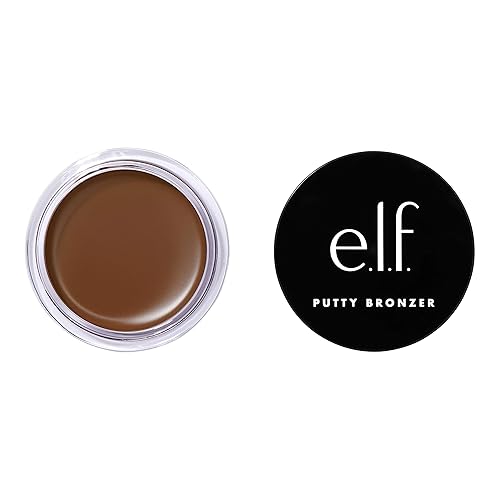 e.l.f. Putty Bronzer, Creamy & Highly Pigmented Formula, Creates a Long-Lasting Bronzed Glow, Infused with Argan Oil & Vitamin E, Sun Kissed, 0.35 Oz Beauty & Personal Care e.l.f.