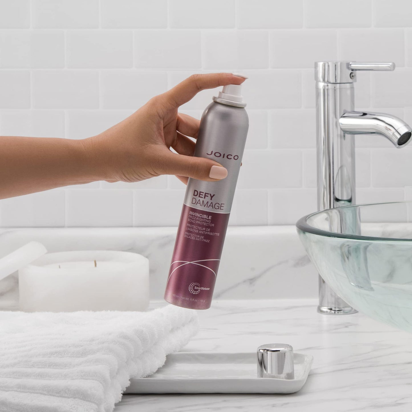 Joico Defy Damage Invincible Frizz-Fighting Bond Protector | 24 Hour Frizz Protection | Thermal Heat & Humidity Protection | Boost Shine | Reduce Beauty & Personal Care Joico
