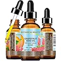 Botanical Beauty GRAPEFRUIT SEED OIL. 100% Pure Natural Undiluted Refined Cold Pressed Carrier Oil (NOT ESSENTIAL OIL) 4 Fl Oz - 120 ml for Face Beauty & Personal Care Botanical Beauty