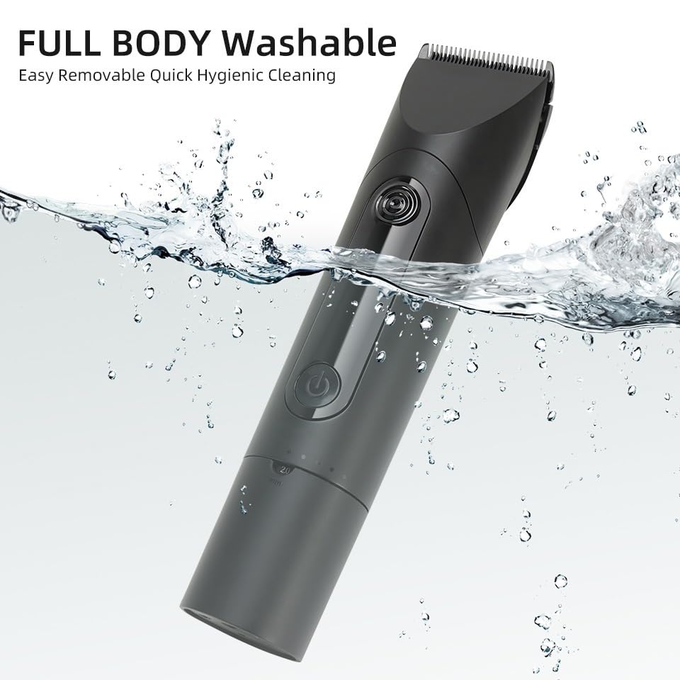GLESVOWIO Mens Hair Clippers Professional Clipper Cordless Cutting Trimmer Razor Barber Cutter Titanium Alloy Blade Trimer for Men Electric Beauty and Personal Care GLESVOWIO