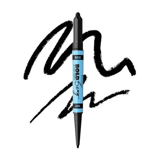 Black Radiance Bold & Sexy Gel Eyeliner,Waterproof Dual-Ended Retractable, Buildable & Blendable Smudge-Proof Smooth Matte Finish, Cruelty-Free Beauty & Personal Care Black Radiance