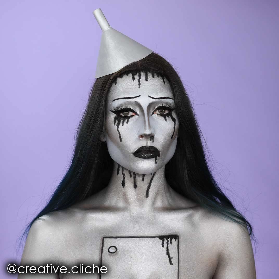 Mehron Makeup Fantasy FX Cream Makeup | Water Based | Halloween | Silver Face & Body Paint For Adults 1 fl oz (30ml) (Silver) Beauty & Personal Care Mehron