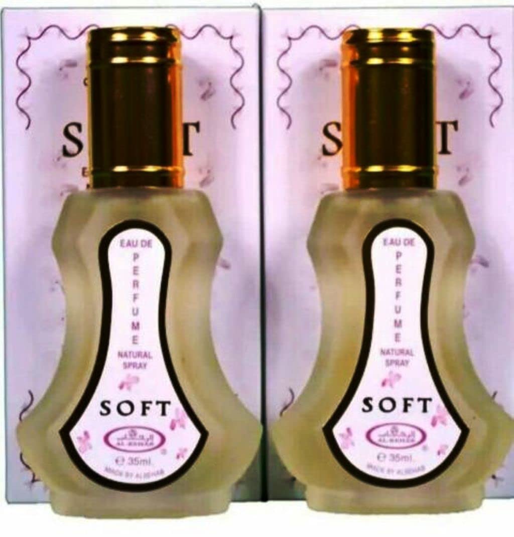 Soft - Eau De Perfume Natural Spray - 35 ml (1.15 fl. oz) by Al-Rehab- 2 pack Beauty & Personal Care Al-Rehab
