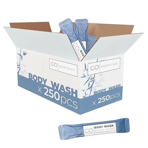 GO Essentials Travel Size Single Use Body Wash Packets - TSA Friendly, Bulk Supplies for Airbnb Essentials, Shelters & Hotels (1000 Packets) Beauty & Personal Care Go Essentials