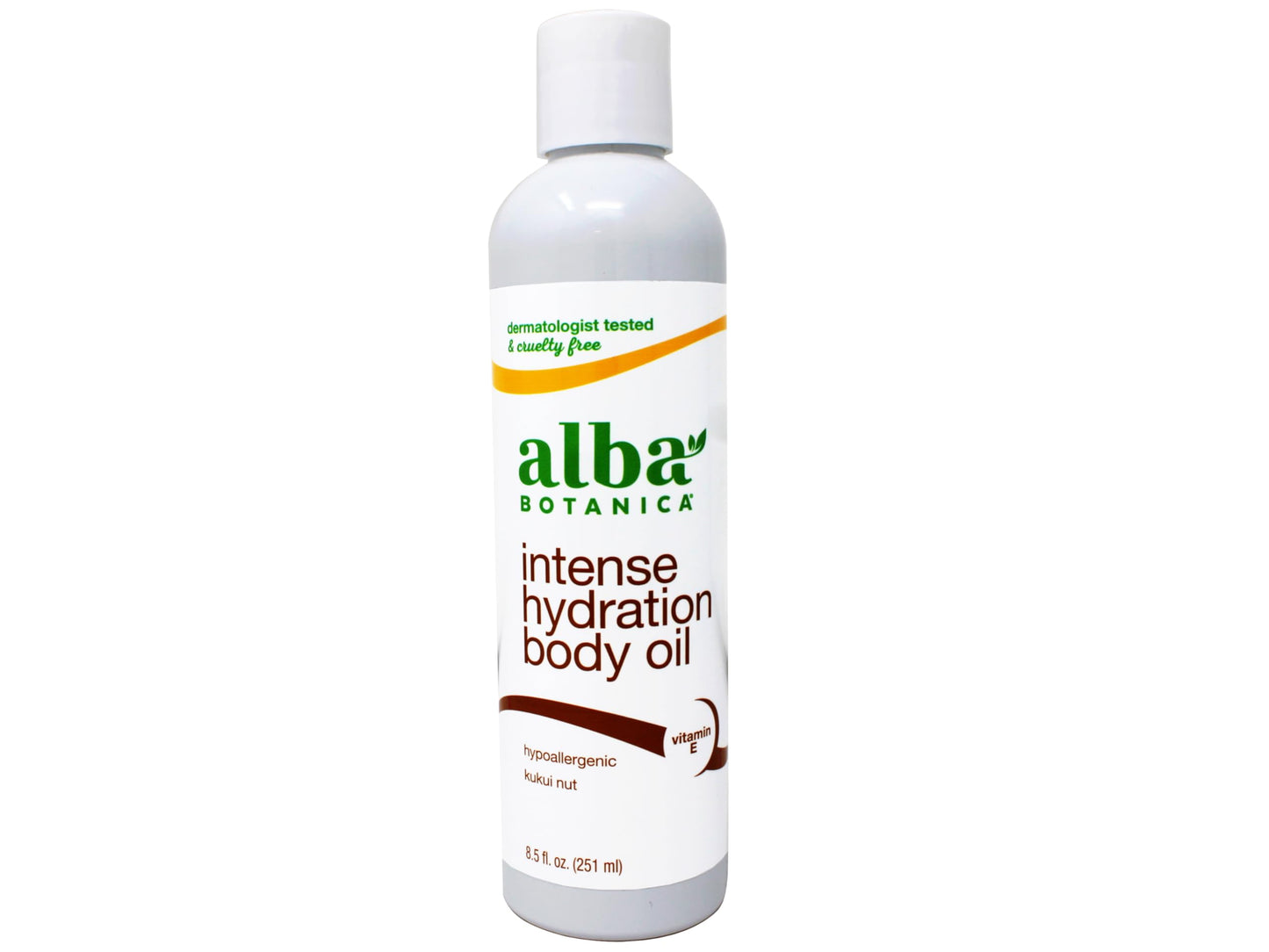 Alba Botanica Intense Hydration Body Oil, with Kukui Nut and Vitamin E, 8.5 FL OZ - 2 Pack Beauty & Personal Care Alba Botanica