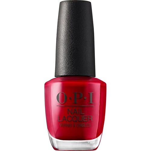 OPI Nail Lacquer Color So Hot It Berns | Opaque Dark Red Crème Chip Resistant Nail Polish | Fast Drying, Streak Free Beauty & Personal Care OPI