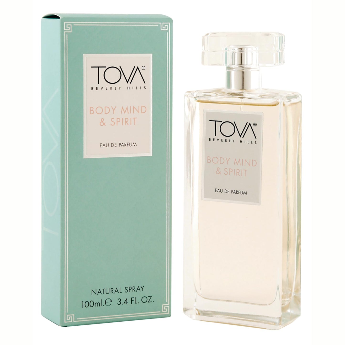 Tova Body, Mind & Spirit Eau de Parfum - Peaches & Cream Scent for Women - Osmanthus Rose Apricot - USA-Made & Cruelty-Free - 3.4 fl oz Beauty & Personal Care Tova