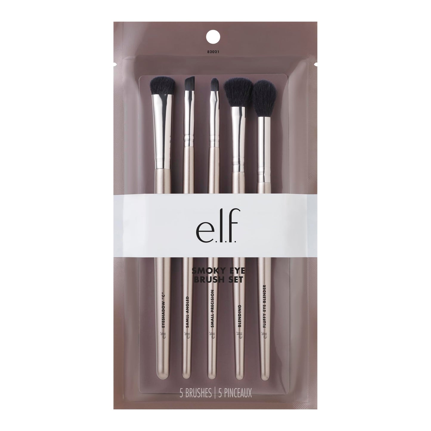 e.l.f. Smoky Eye Brush Kit, 5-Piece Makeup Brush Kit For Creating A Smoky Eye Look, Apply & Blend Eyeshadow, Vegan & Cruelty-Free Beauty & Personal Care e.l.f.