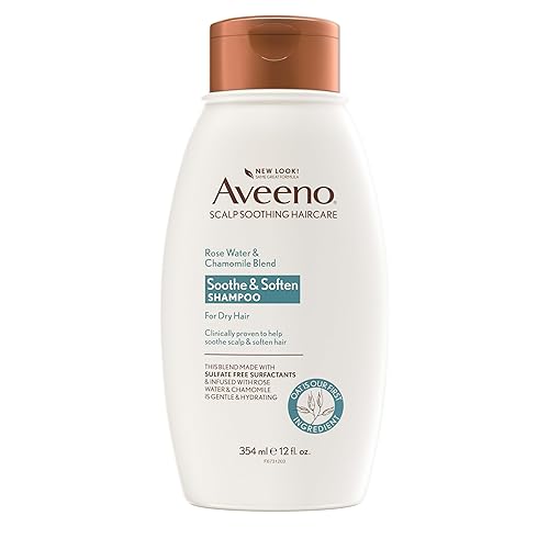 Aveeno Rose Water & Chamomile Shampoo for Dry Hair, Hydrating, 12 fl oz(Packaging May Vary) Beauty & Personal Care Aveeno