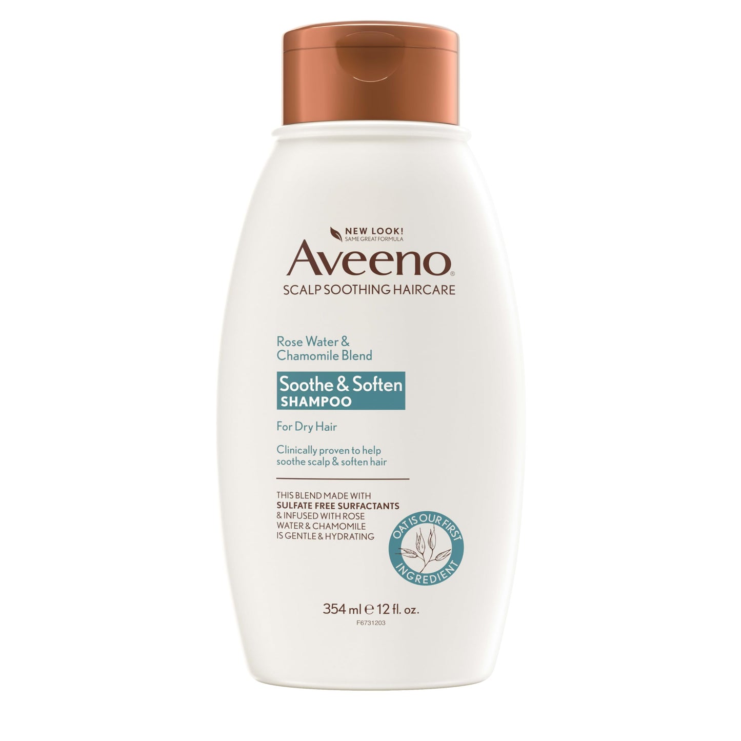Aveeno Rose Water & Chamomile Shampoo for Dry Hair, Hydrating, 12 fl oz(Packaging May Vary) Beauty & Personal Care Aveeno