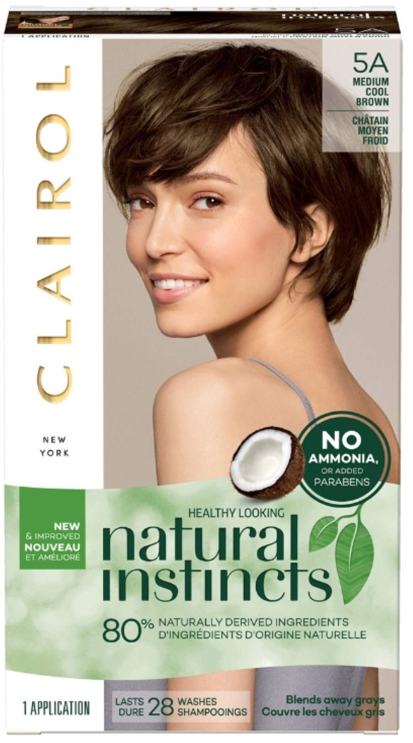 Clairol Natural Instincts Hair Color, Medium Cool Brown [5A] 1 ea Beauty & Personal Care Clairol