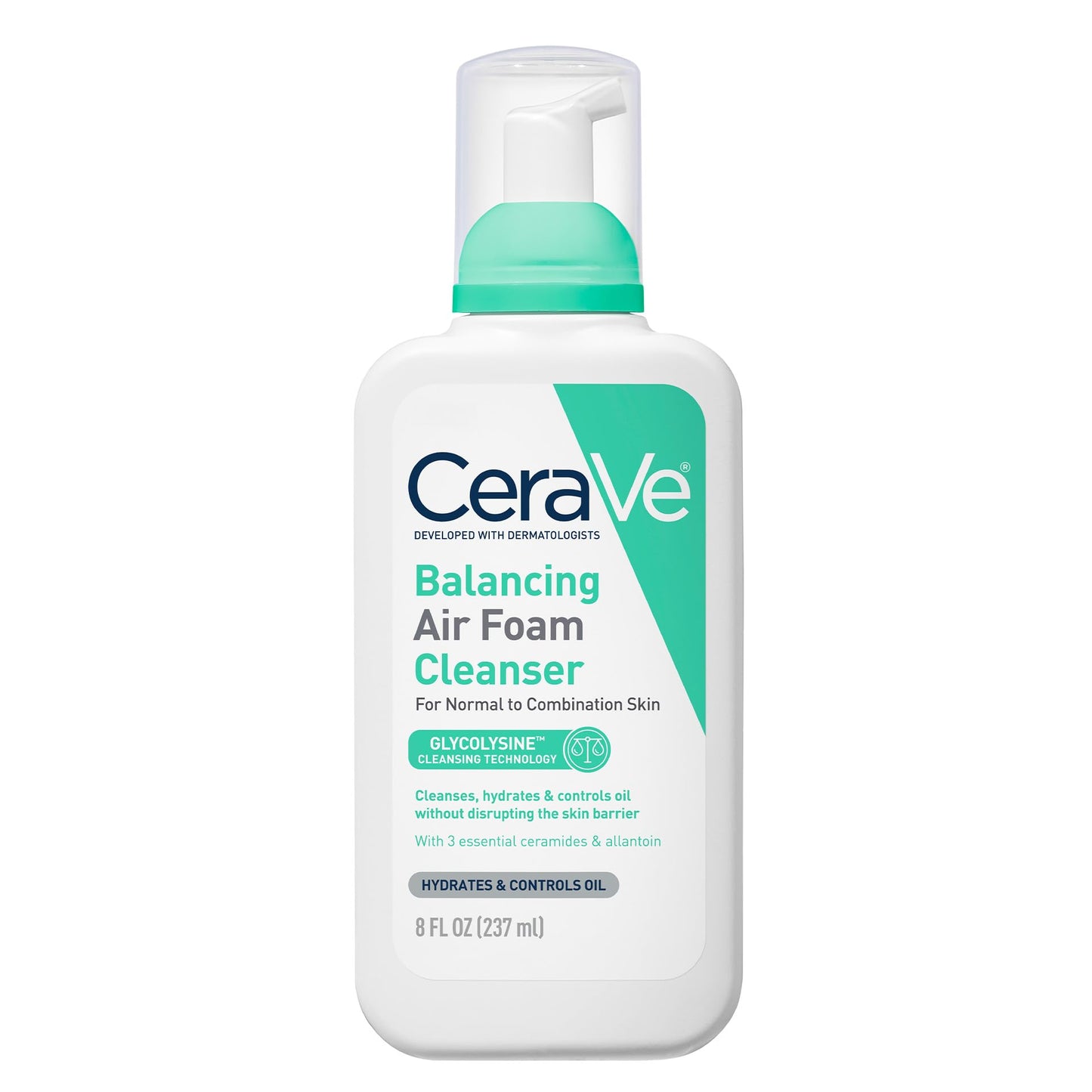 CeraVe Balancing Air Foam Face Wash, Foaming Facial Cleanser For Combination Skin, 8HR Oil Control + 24HR Hydration, Fragrance-Free & Non-Comedogenic Beauty and Personal Care CeraVe Default Title