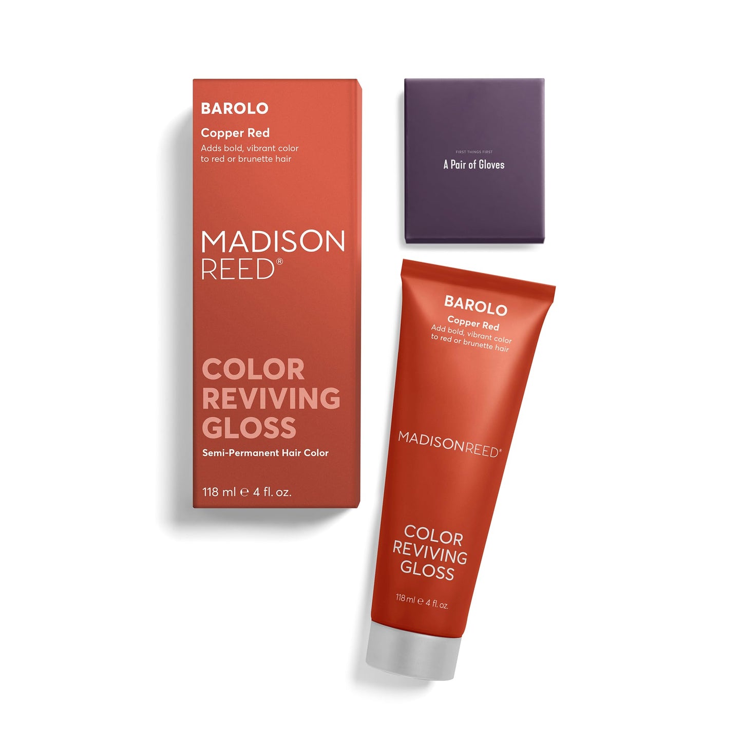 Madison Reed Color Reviving Gloss - Barolo Red | Semi-Permanent, Color Depositing Gloss for Brunette & Red Hair, Revives Faded Red Tones, Boosts Beauty & Personal Care Madison Reed