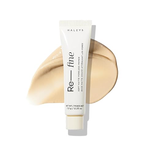 HALEYS Re-fine Soft Matte Poreless Primer (0.25 oz), Lightweight, Extends Makeup Longwear, Grips, Smooths, Blurs, Fills in Pores and fine lines, Beauty & Personal Care HALEYS