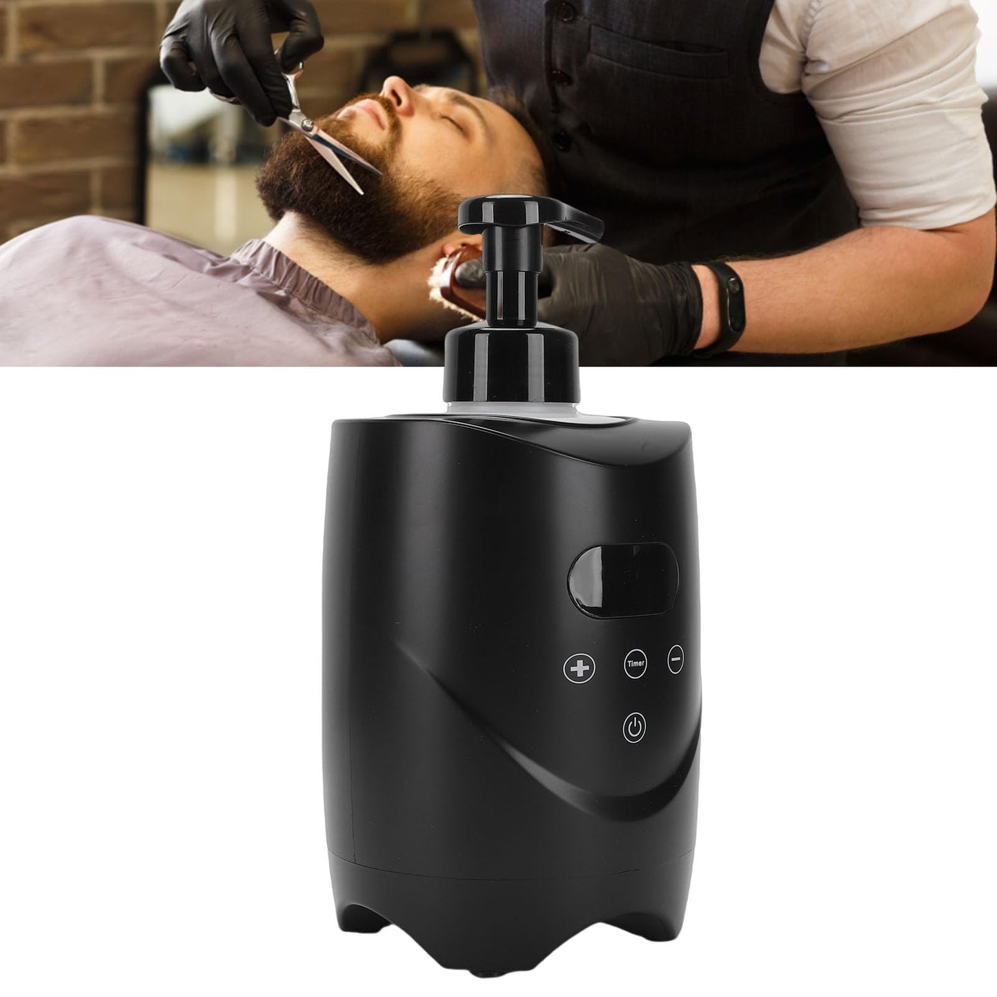 Hamwesh Hot Lather Machine, 500ml Large Capacity Lather Maker For Men Face Shaving, 86-167F Dual Temperature Display Electric Shaving Cream Warmer Beauty and Personal Care Hamwesh