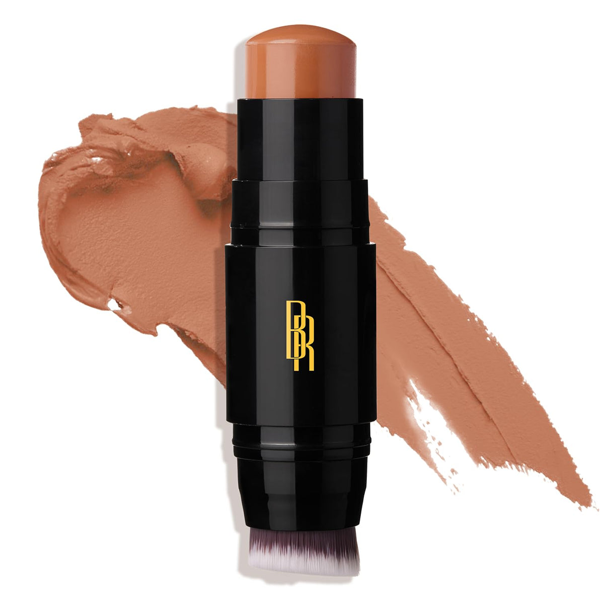 Black Radiance Color Perfect Foundation Stick with Soft Brush Applicator Duo - Buildable, Blendable Versatile Pigment-Rich Formula - Brownie Beauty & Personal Care Black Radiance