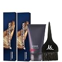 Koleston Perfect 4/0 Medium Brown/Natural Permanent Hair Color (Pack of 2), Service Preguard Cream 2.53oz and Tint Brush - Professional Hair Dye Kit Beauty & Personal Care M Hair Designs