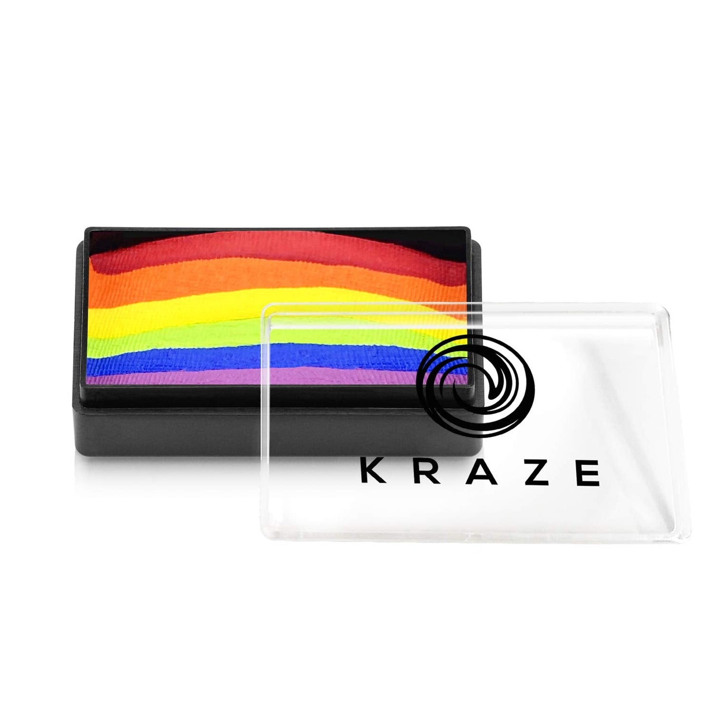 Kraze FX Dome Stroke - Deep Rainbow (25 gm), Professional 1-Stroke Split Cake, Hypoallergenic, Non-Toxic, Water Activated Face & Body Painting Makeup Beauty & Personal Care Kraze FX