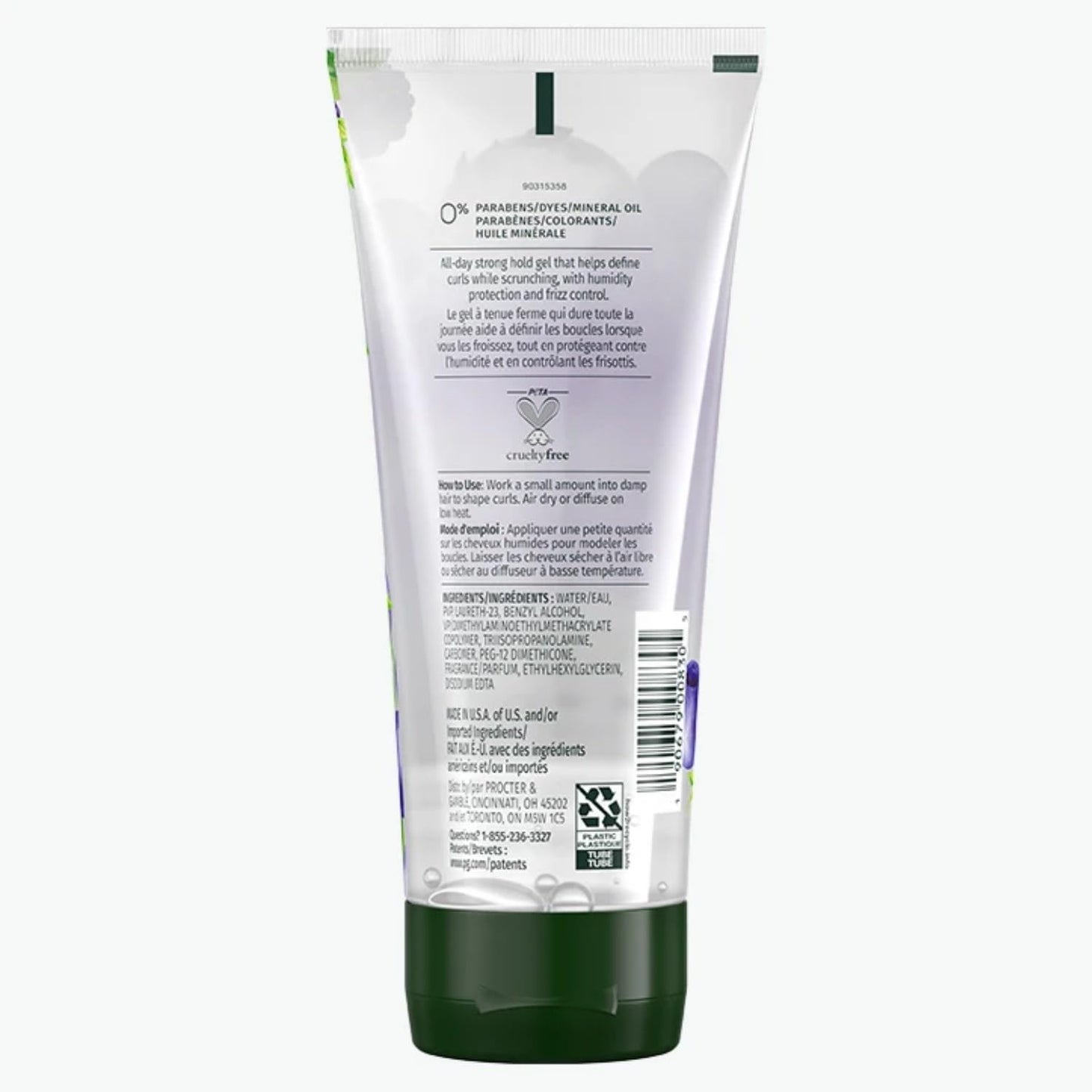 Herbal Essences Curl Scrunching Hair Gel, Curly Hair Gel, All Day Curl Definition, Hold Level 3, Berry Scent, 6 OZ Beauty & Personal Care Herbal Essences