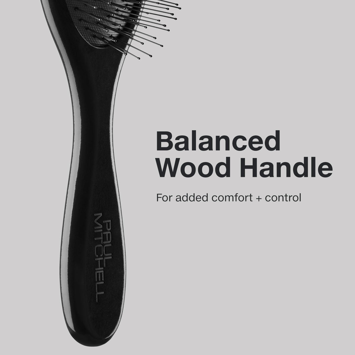 Paul Mitchell Detangling Hair Brush, Detangles All Hair Types, Black Wood
