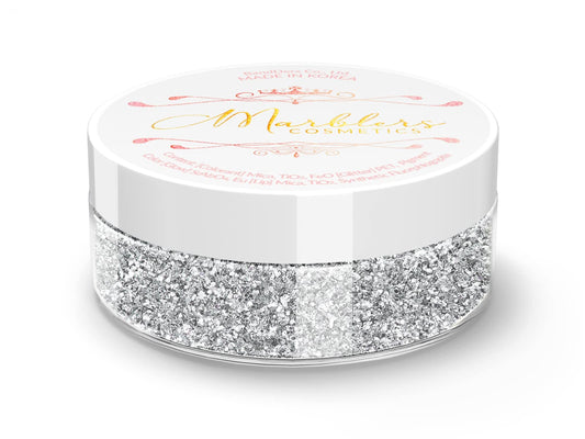 MARBLERS Twinkle Face & Body Glitter [Silver] 0.18oz (5g) | Fine | Non-Toxic | Vegan | Cruelty-Free | Festival, Rave & Party Makeup | Eye, Hair, Nail Beauty & Personal Care MARBLERS