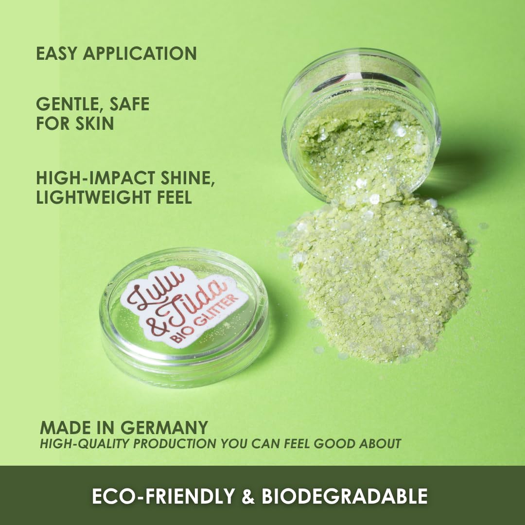 Biodegradable Glitter, 8 Colors, Vegan, for Hair and Body, Safe for Children (Atomic Tinkerbeauty) Beauty & Personal Care Great Pretenders