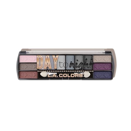 L.A. COLORS Day to Night 12 Color Eyeshadow, Evening CES431 Beauty & Personal Care L.A. COLORS