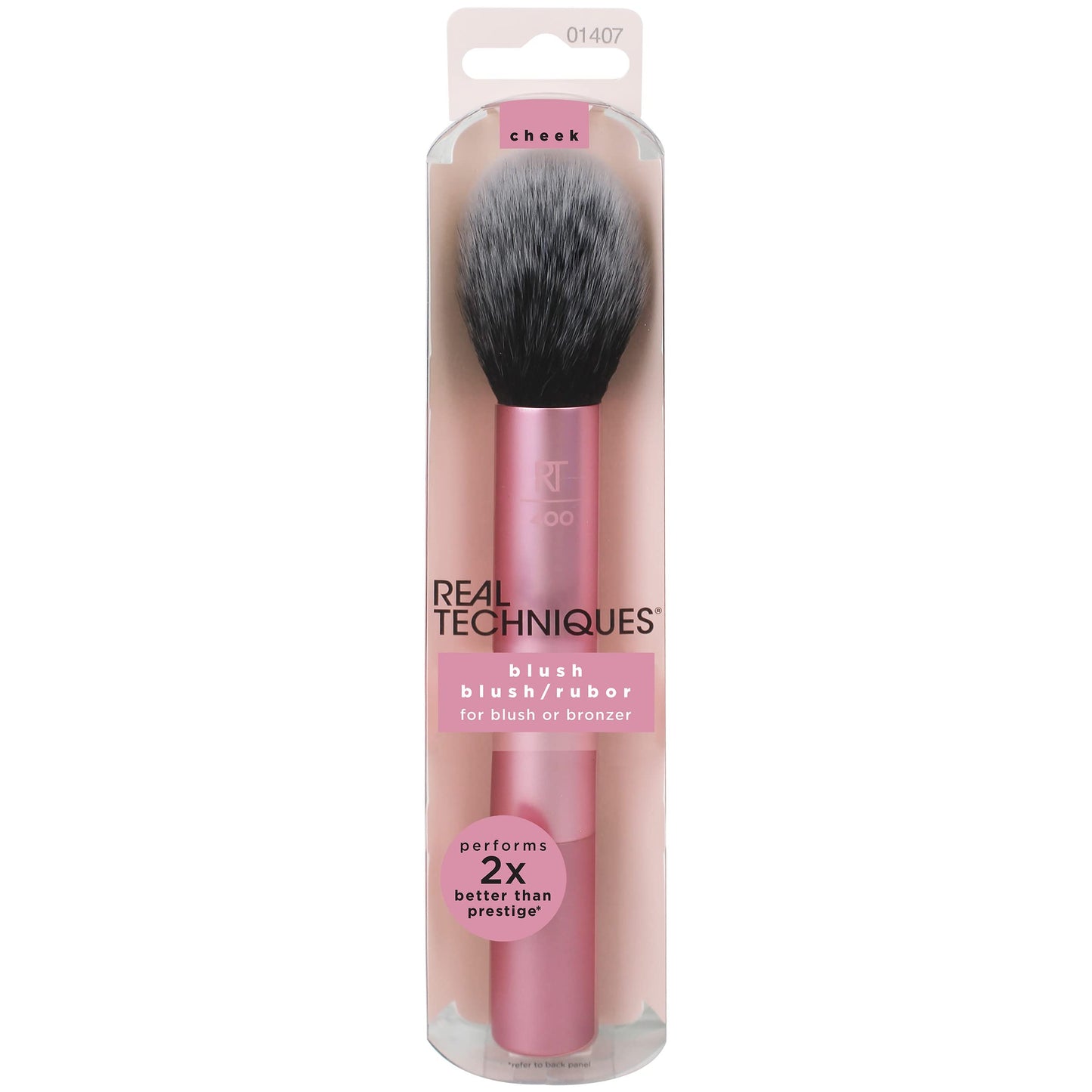 Real Techniques Ultra Plush Blush Makeup Brush, For Loose, Cream, or Pressed Blush, Rosy Glow Cheeks, Fluffy Powder Brush, Aluminum Ferrules Beauty & Personal Care Real Techniques
