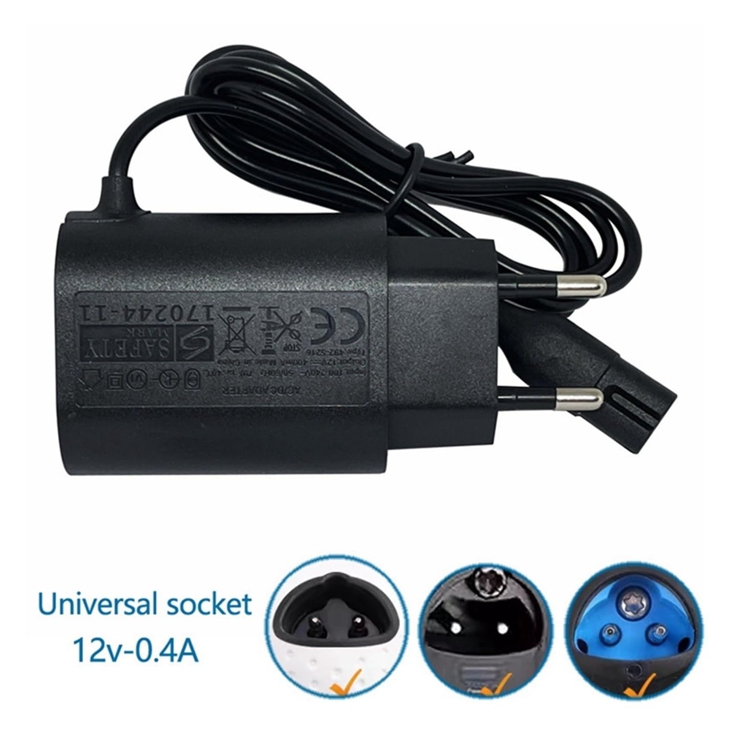 KMRLDGUQ 12V 0.4A Replacement Shaving Charger?Compatible for Braun?Series S3 S5 S7 S8 S9 Electric Shaver Charger Adapter Durable Easy to Use EU Plug Beauty and Personal Care KMRLDGUQ