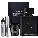 Micasa Fragrances Perfume For Men intense 3.4 oz EDT Spray Eau de Toilette - Gift Set Pack with Scented Soy Candle and Empty Travel Perfume Atomizer Beauty & Personal Care Micasa Fragrances
