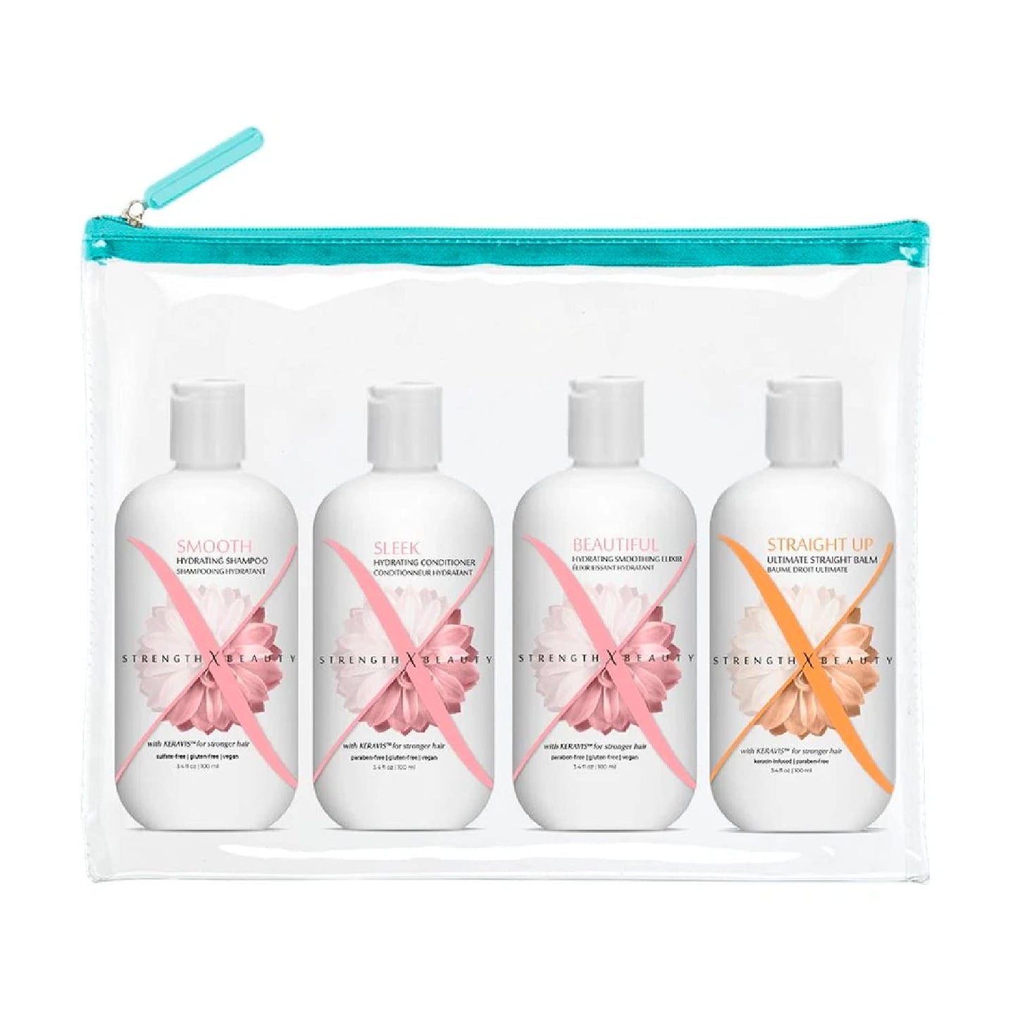 Strength x Beauty 4 pc. Keratin Infused Straightening Kit | Thick, Coarse or Curly Hair Beauty & Personal Care Strength x Beauty